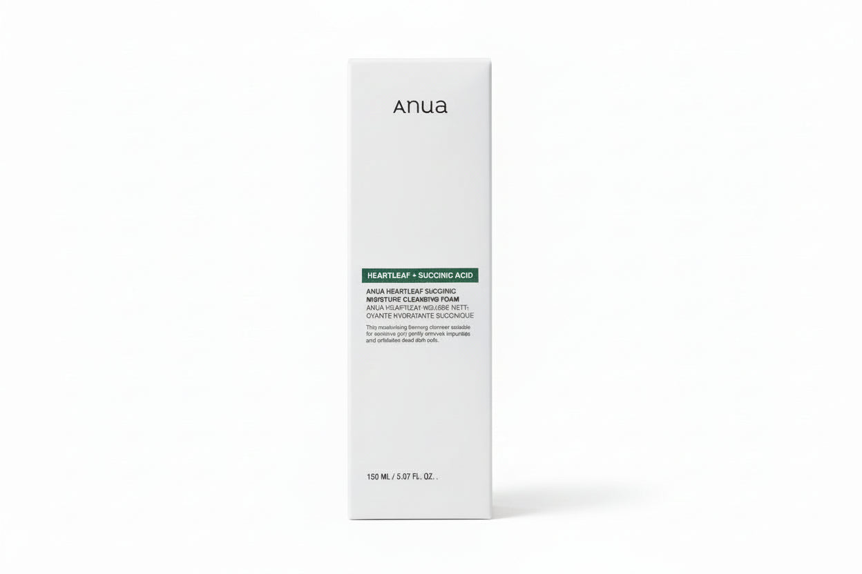 ANUA HEARTLEAF SUCCINIC ACID MOISTURE CLEANSING FOAM