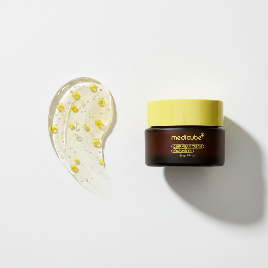 MEDICUBE Deep Vita C Capsule Cream - Texture Shot