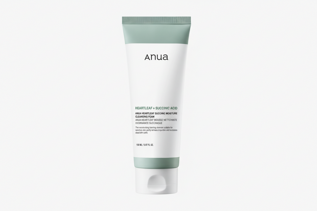 ANUA HEARTLEAF SUCCINIC ACID MOISTURE CLEANSING FOAM
