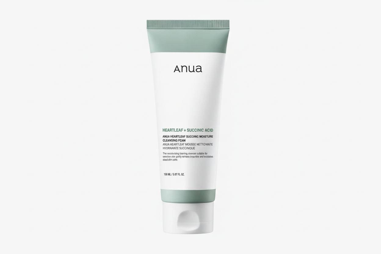 ANUA HEARTLEAF SUCCINIC ACID MOISTURE CLEANSING FOAM