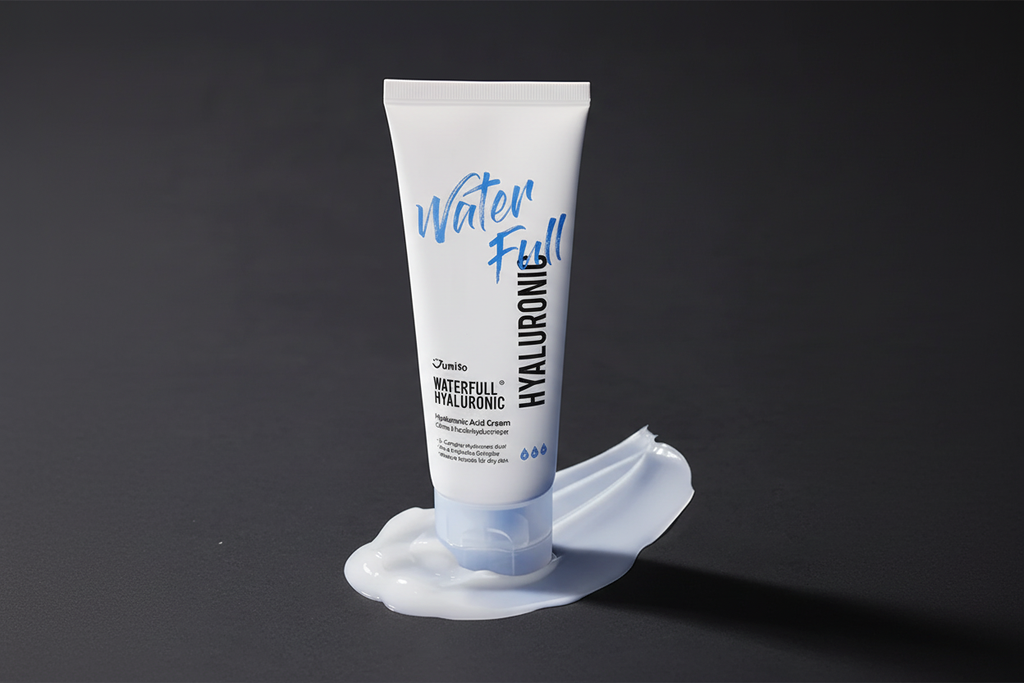 Waterfull Hyaluronic Cream on dark background