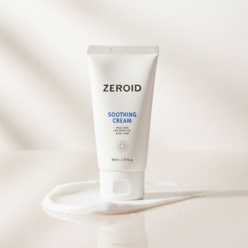 ZEROID Soothing Cream - Smeared Texture